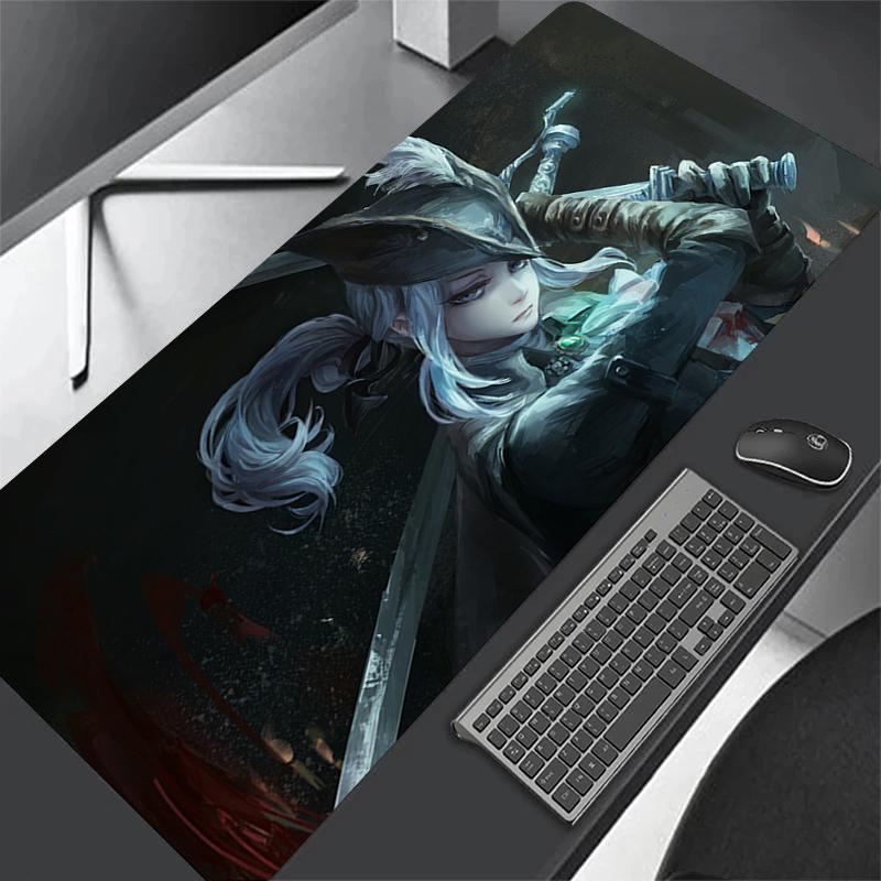 XXL Computer Anime Bloodborne Gamer XL Desk Mat Large Size Gaming Mousepad PC Keyboard Carpet Overlock Table Mouse Pad x