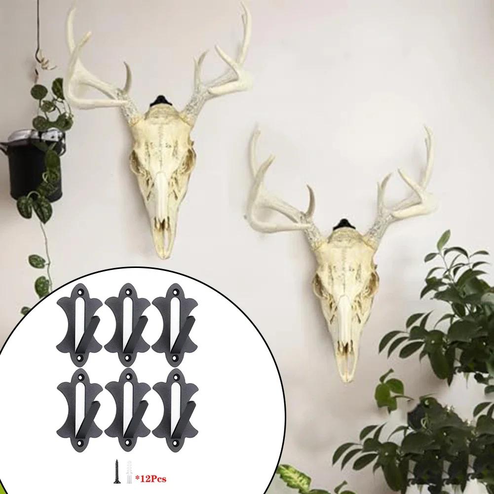 Metal Wall Mounted Hook Bracket for Heavy Skull Decoration Hanging Space Saving Solution for Organizing Collectibles