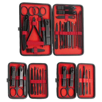 24Pcs Professional Nail Clipper Set Nail Clipper Manicure Nail Trimmer Pedicure Knife Toenail Cutters For Men Women