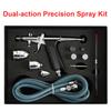 Dual Action Gravity Feed Spray Gun All-Purpose Airbrush Set Double Action Feed Spray Gun For Nail Art/Cake Making/Model Painting