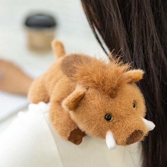 Plush Pendant Ergonomic Wrist Guard Cartoon Wild Boar Design Dual Scene Wrist Rest Fluffy Wrist Support