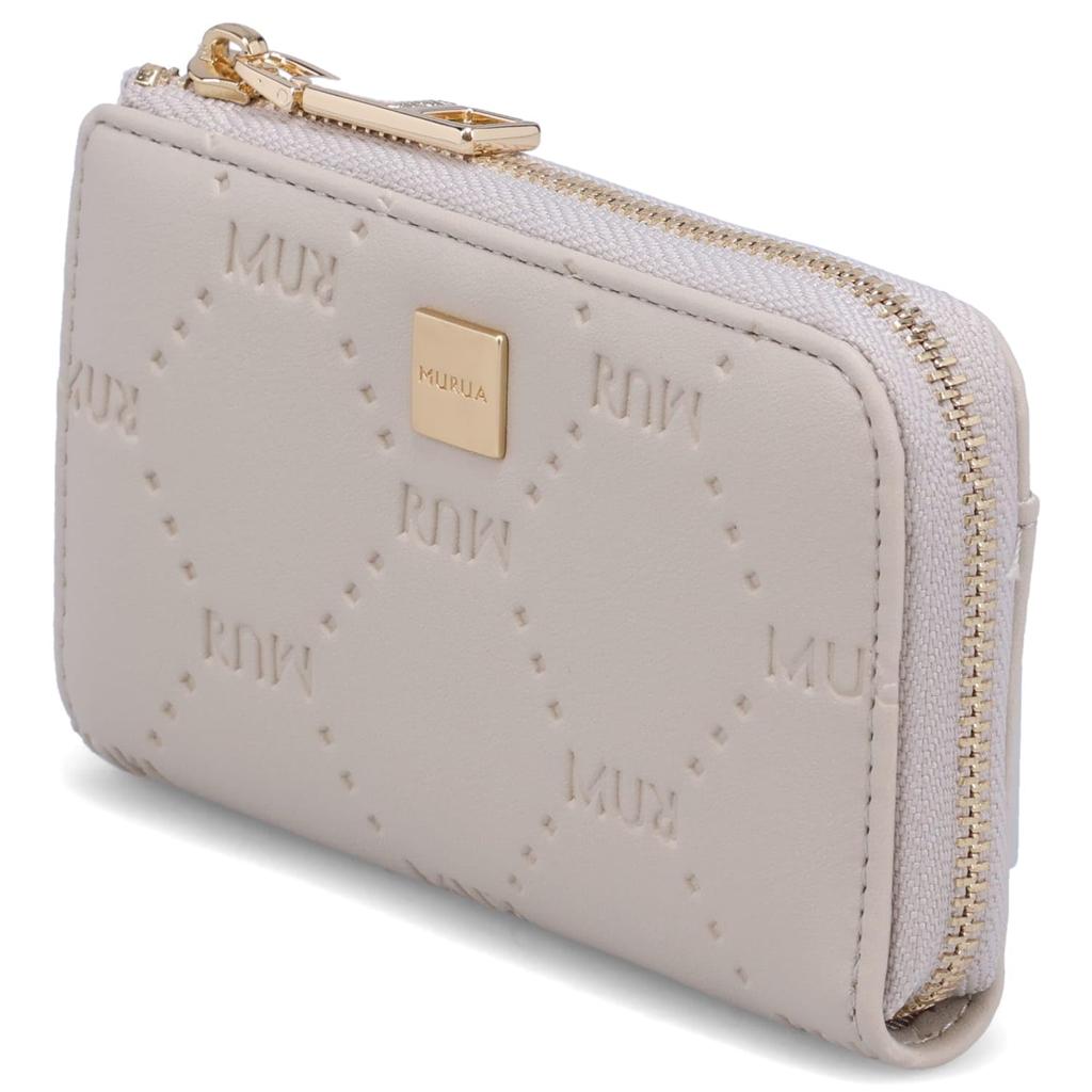 Key Case 5 Rows Zipper Keychain EMBOSS Mint [Murua] Women's L-shaped MR-W1214