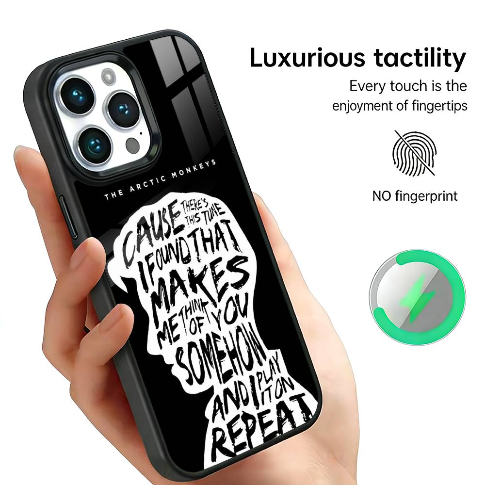 

A-Arctic M-Monkeys Band Phone Case For iPhone17,16,15,14,13,12,11 Plus,Pro Max, New Magnetic Wireless Charging iPhone15PRO