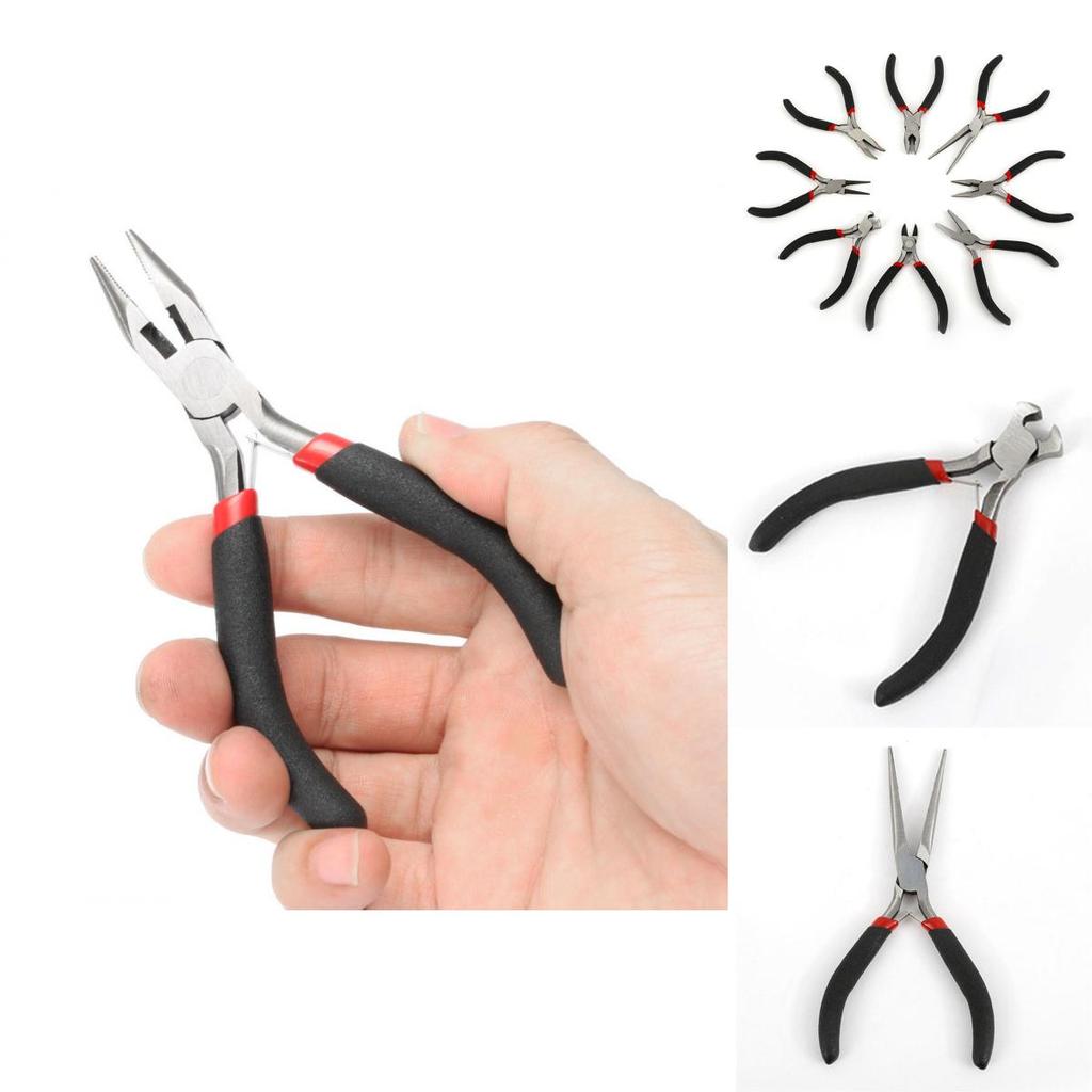 Premium 8pcs Mini Pliers Tools Set For Jewelry Making With Comfortable Grip And Unique Design