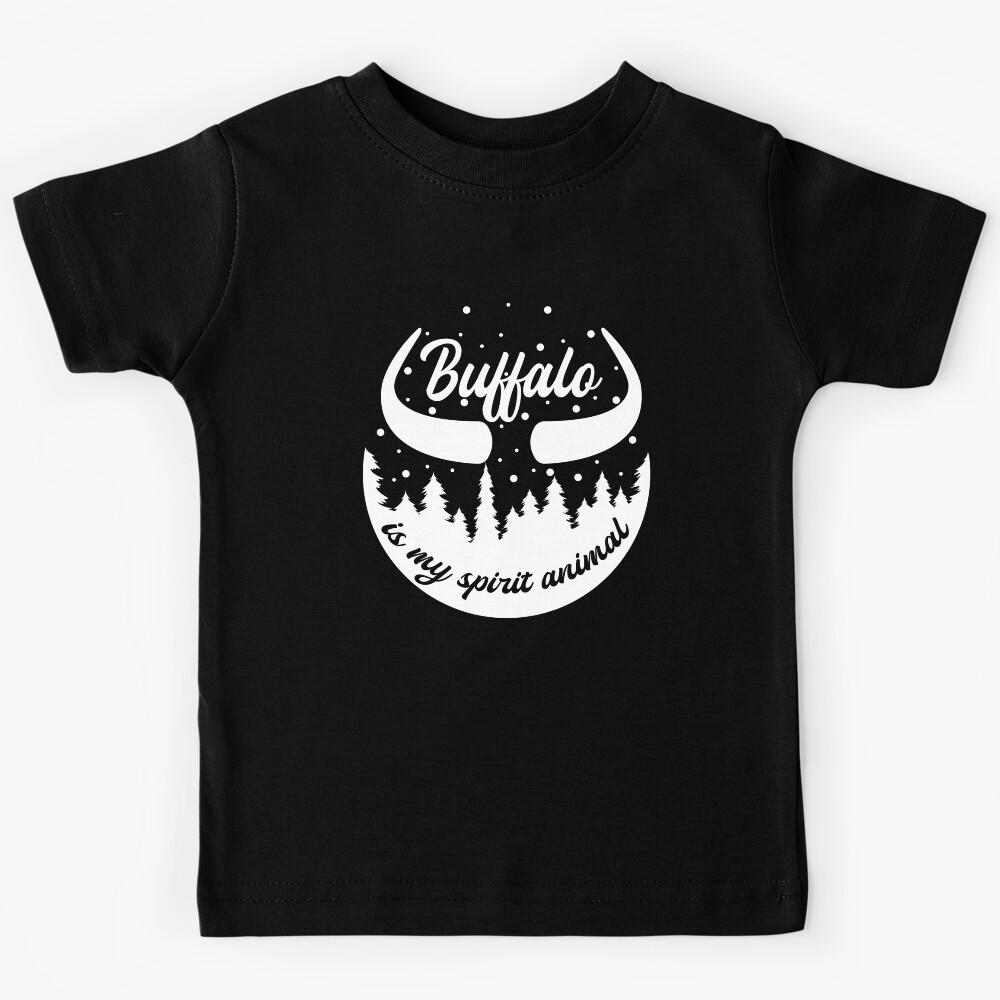 FUNNY CHRISTMAS BUFFALO IS MY SPIRIT ANIMAL Kids T-Shirt 110