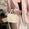 Minimalist Square Underarm bag PU Leather Ladies Shoulder Bag Small Messenger Bag  Girls
