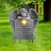 Angel Shaped Angel Garden Stake UV-Resistant Memorial Cherub Yard Sign  Adding Solemn Atmospheres