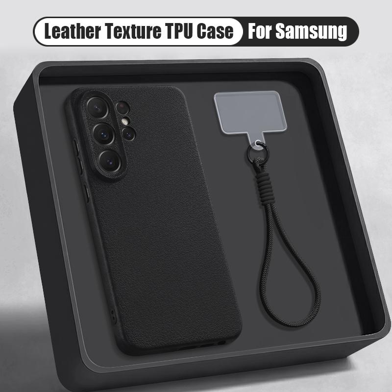 Wrist Strap Lanyard Phone Case For Samsung Galaxy S26 S24 S25 Ultra S23 S25 FE A57 A17 A56 A16 A55 A36 A15 A25 5G Soft TPU Cover