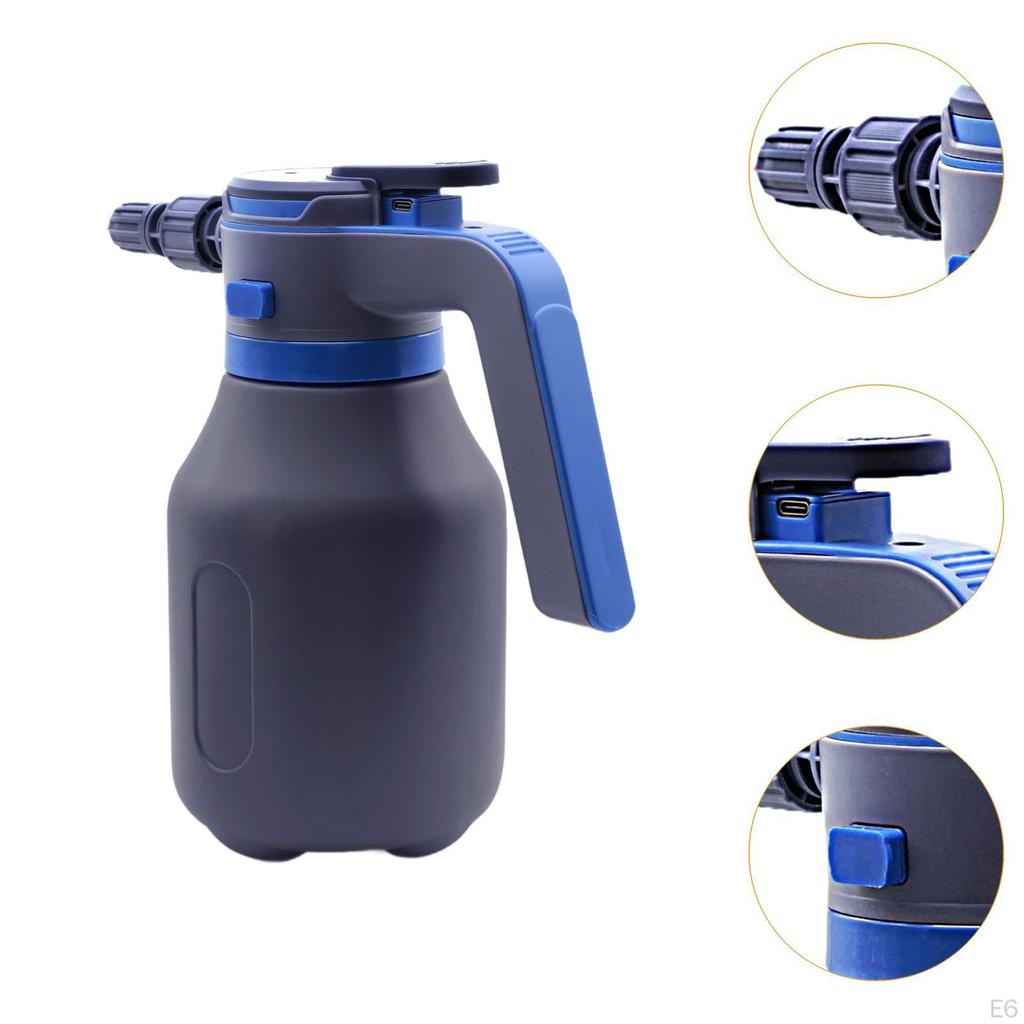 Electric Car Wash Foam Sprayer, 2L Portable Spray Bottle for Accessories with USB