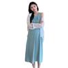 Umstandssommerkleid-Set im französischen Stil: Slipkleid & Sonnenschutzhemd - Lockere Passform