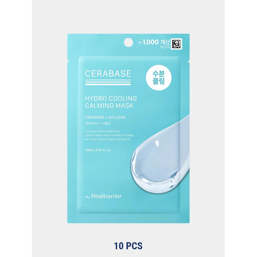 [DAISO] by Realbarrier Cerabase Moisturizing Cream Mask 23 ml & Hydro Cooling Calming Mask 24 ml