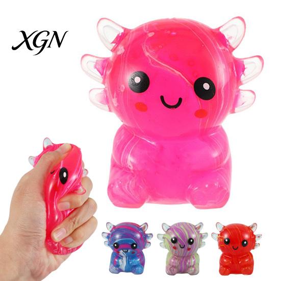 Palm Kneading Toy Salamander Squeeze Toy, Slow Rising Soft Cute Animal Fidget Portable Ball Rebound Stress Balls Home Office Sensory Gifts for
