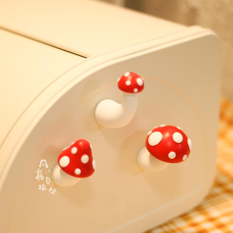 Red Mushroom Refrigerator Magnets Magnetic Stickers Wenchuang Products Interesting Creative Magnets Magnetic hook clothes rack