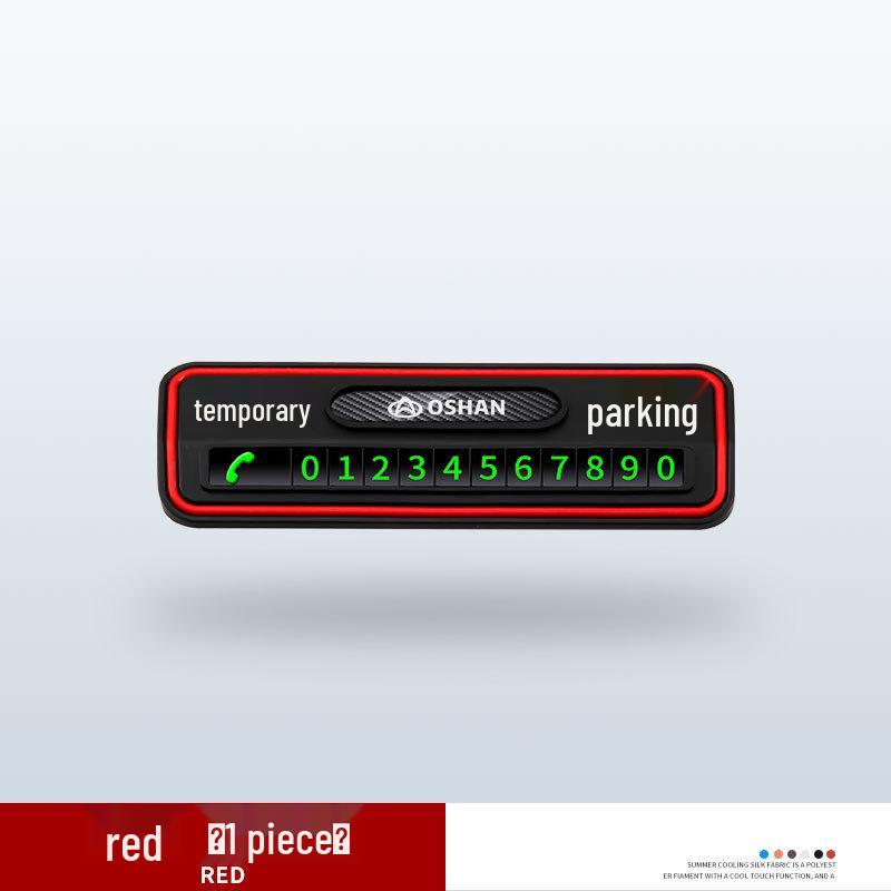 Luminous Creative Temporary Parking Card for Oshan Models: X70A, Z6, X5, Keshang, X7PLUS
