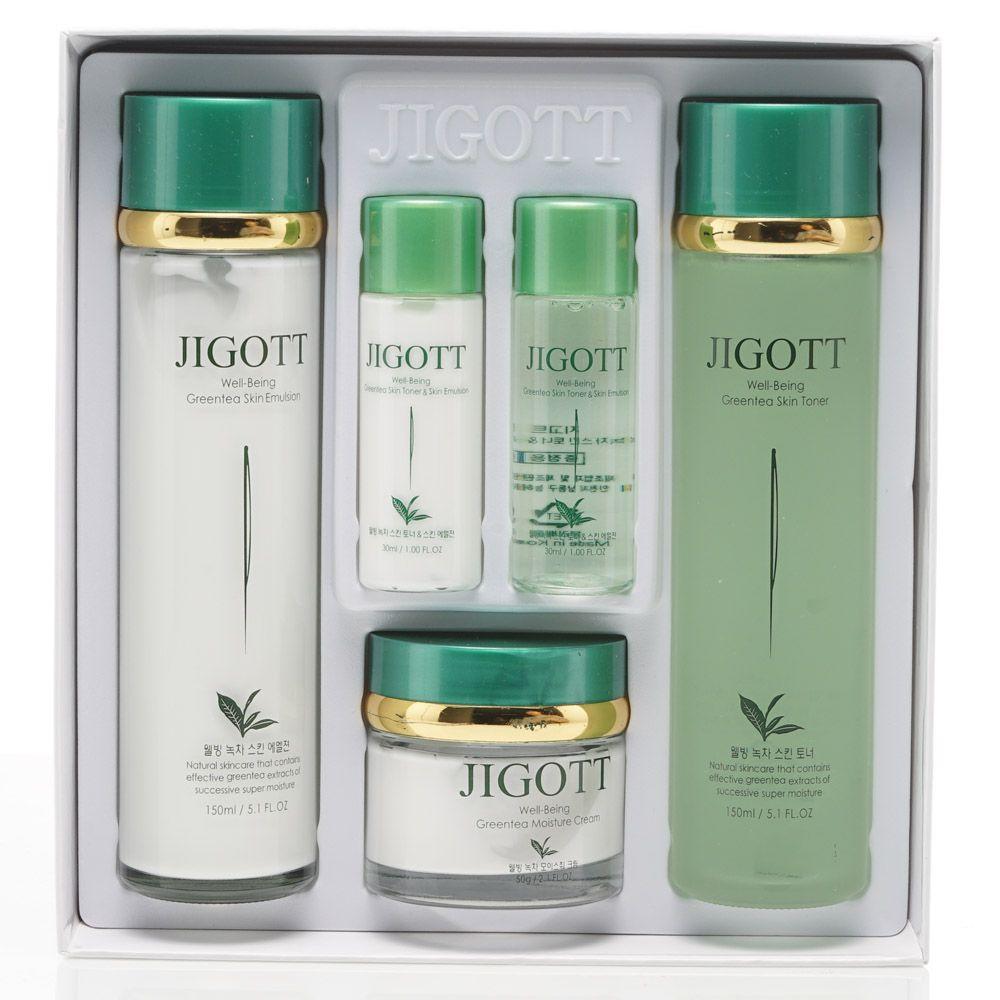Jigott FQXXCZEO Women s Basic Cosmetics Wellness Green Tea Extract Women s 3-piece Set