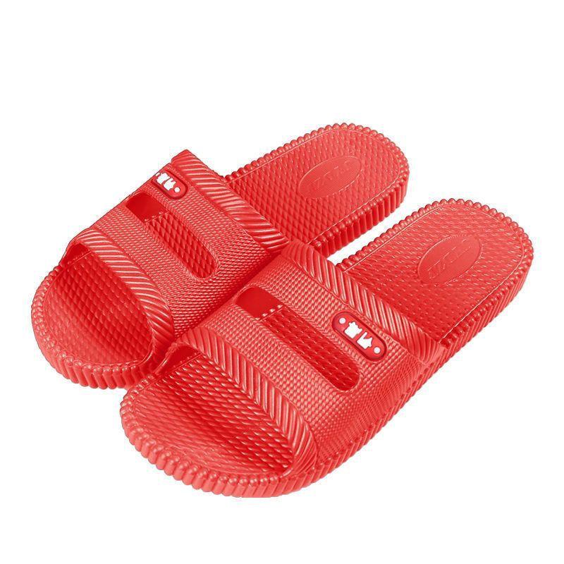 Home classic slippers men and women couple indoor slippers flat bottom quick drying lightweight non-slip hotel bathroom slippers women
