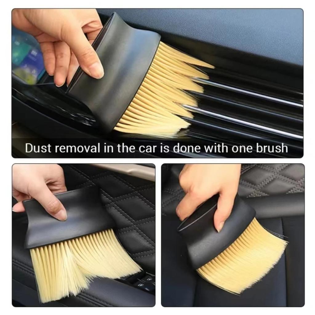 Air Conditioner Outlet Dust Removal Brush Car Wash Dust Artifact Cleaning Tool Soft Brush Uses For Car Supplies