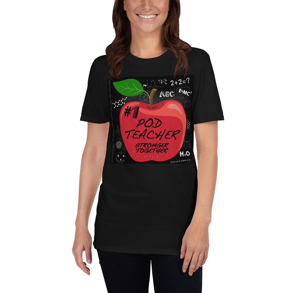 Pod Teacher Pod Learning Pod School Virtual Teaching Apple Unisex T-Shirt M