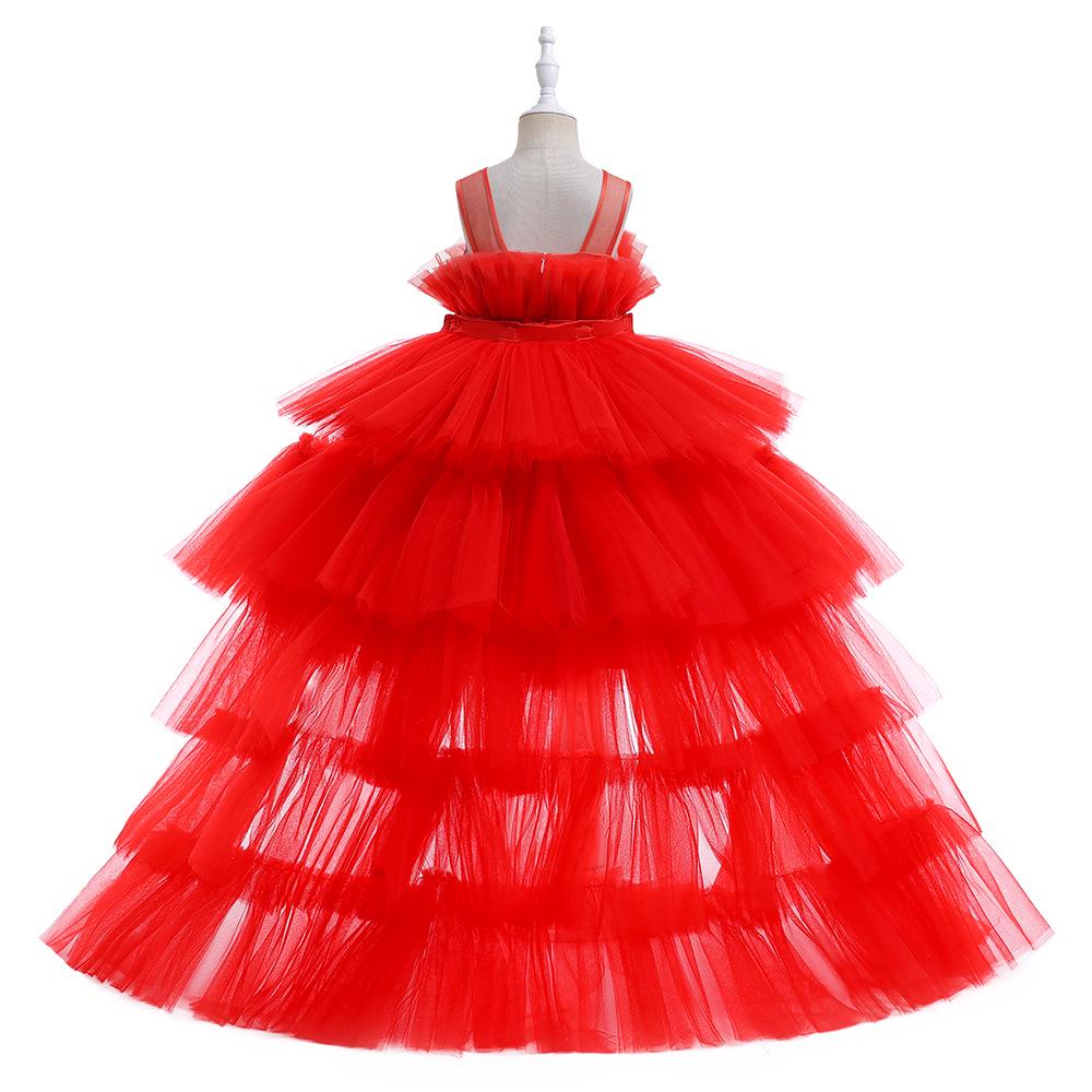 Children's Tulle Flower Girl Princess Gown - Little Girl Performance Dress