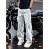 Men's Lightweight Cargo Parachute Pants Casual Loose Fit Straight Leg Quick Dry Streetwear Trousers