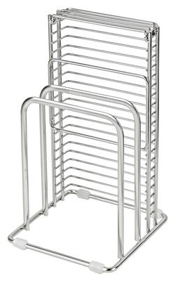 KnifeCutting Board Stand Stainless Steel Viewo HB-3286 Silver 12.5×13×22cm