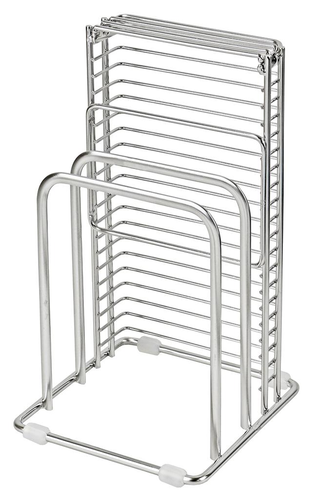 Pearl Metal KnifeCutting Board Stand Stainless Steel Viewo HB-3286 Silver 12.5×13×22cm