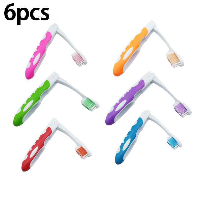5/10pcs Portable Soft Rubber Folding Microfiber Toothbrush For Travel Couples