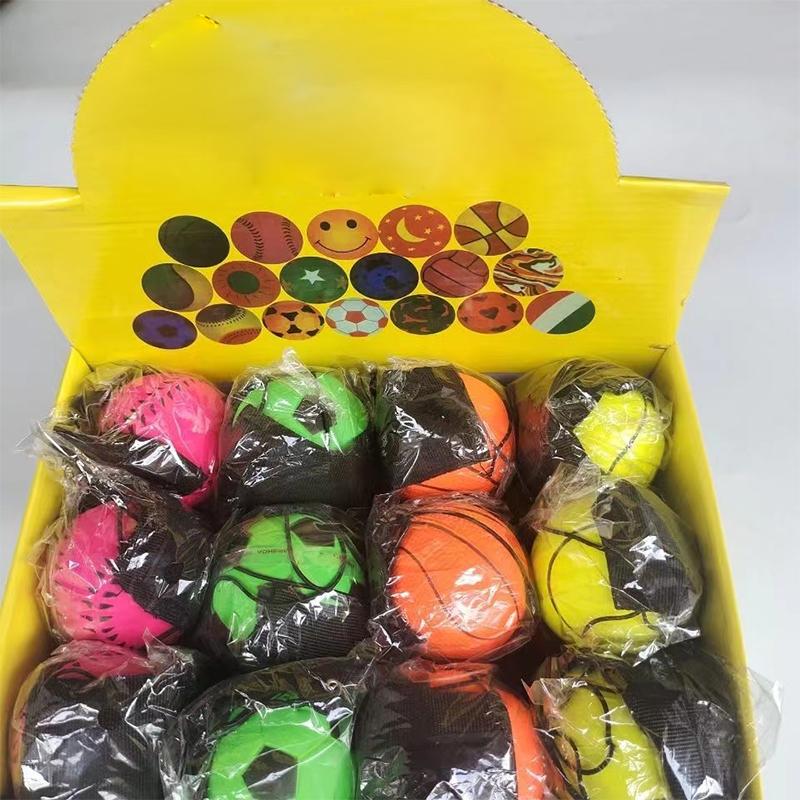 1Pc Rückkehr Schwamm Gummi Handball Spiel Praxis Prellen Elastische Bewegung Nylon Seil Reaktion Geschwindigkeit Training