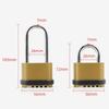 Stylish Zinc Alloy Heavy Duty Padlock 4-Digit With Password Combination Lock Waterproof Combo Locks Dorm