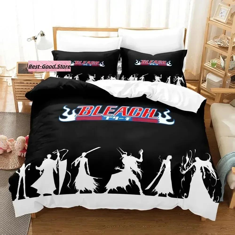 New Bleach Urahara Kisuke Bedding Set Duvet Cover Sheet Printed Bed Set Pillowcase Bed Full Queen King Size Comforter Bedroom
