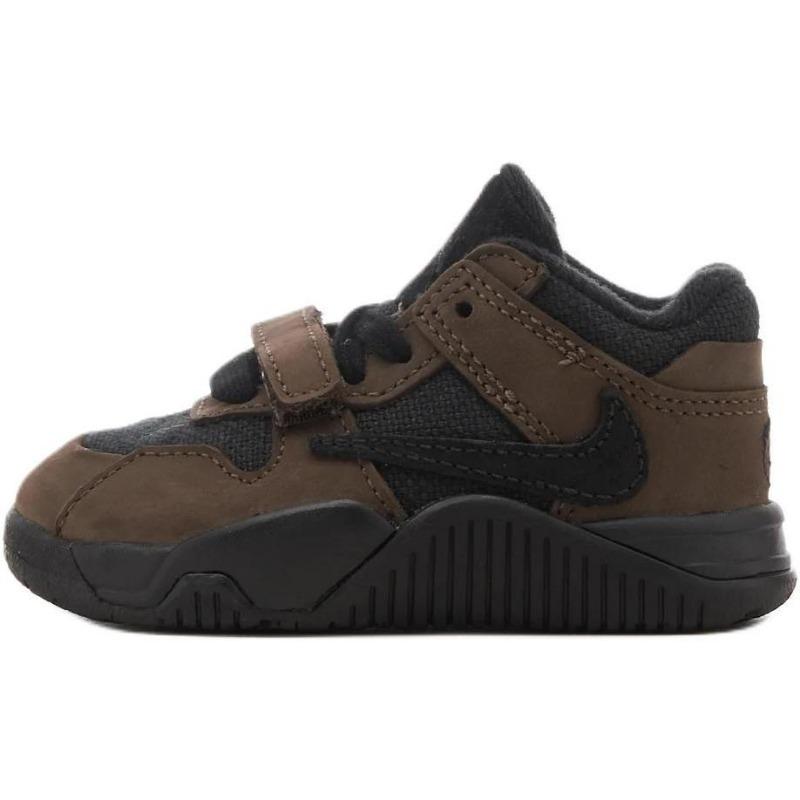 Travis Scott × Jordan Jumpman Jack Dark Mocha Black low-top toddler shoes black/brown FJ2852-204 26