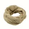 Herbst und Winter Verdickung Einfarbige Plüsch Strickwaren Krapfen Schal Outdoor Wärme Kabelloser Ring Schal