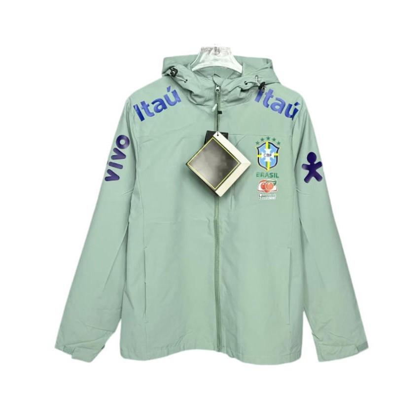 Trench casual brasiliano giacca a maniche lunghe giacca da allenamento giacca calda con cappuccio sottile per ragazzi e ragazze autunno e inverno