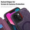 For iPhone 13 Case Compatible with MagSafe RFID Blocking Card Holder Leather Phone Cover