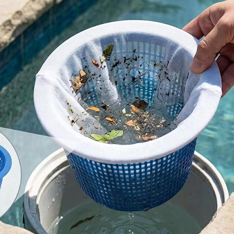 10/5Pcs Swimming Pool Skimmer Socks Reusable Durable Mesh Filter Effective Leaf Garbage Catcher for Pool Spa Combo Use