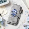 Fashion Pu Leather Wallet Long Multi Card Holder Portable Trendy Cool Graphic Purse for Daily Use
