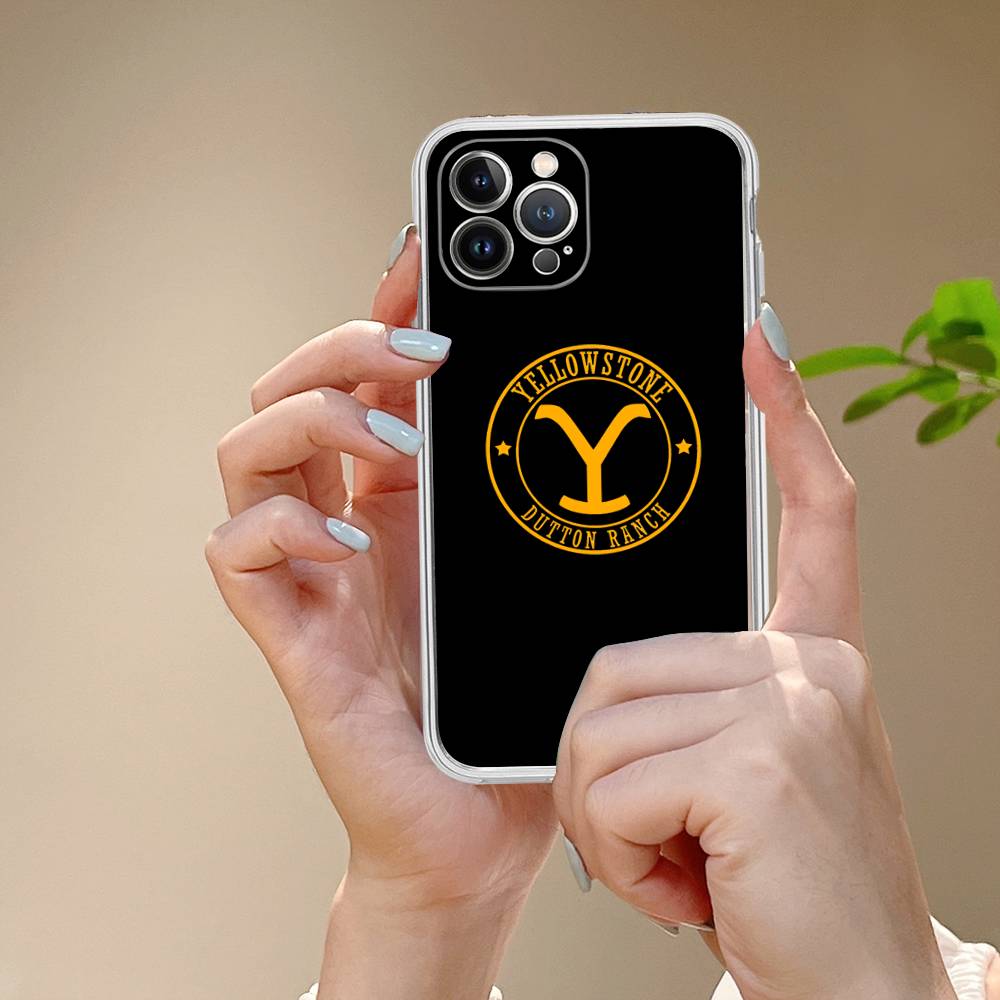 Y-Yellowstone Logo Fit For IPhone 16 15 Promax Phone Case IPhone 14 11 12 High End 13 Pro Silicone