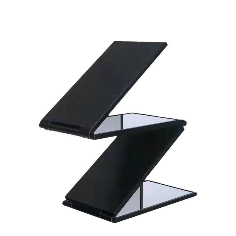Portable Four-Way Folding Makeup Mirror for All-Angle Views