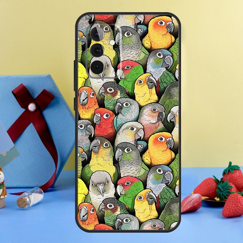 Colorful Parrots Case For Samsung Galaxy A13 A33 A53 A16 A17 A54 A34 A14 A15 A35 A55 A52 A12 A32 A26 A36 A56