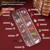12 Grids Nail Enhancement Christmas Style Milu Deer Snowflake Nail Decoration Nail Charm Diy Manicure Tools