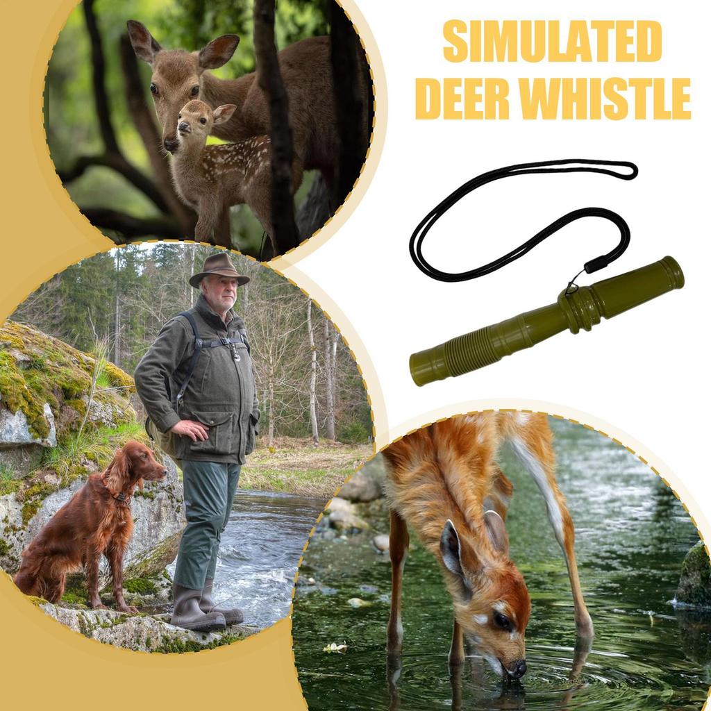 Adjustable Realistic Deer Call Long Lasting Hunting Tool To Attract Whitetail for Hunters Wildlife Photographers & Training
