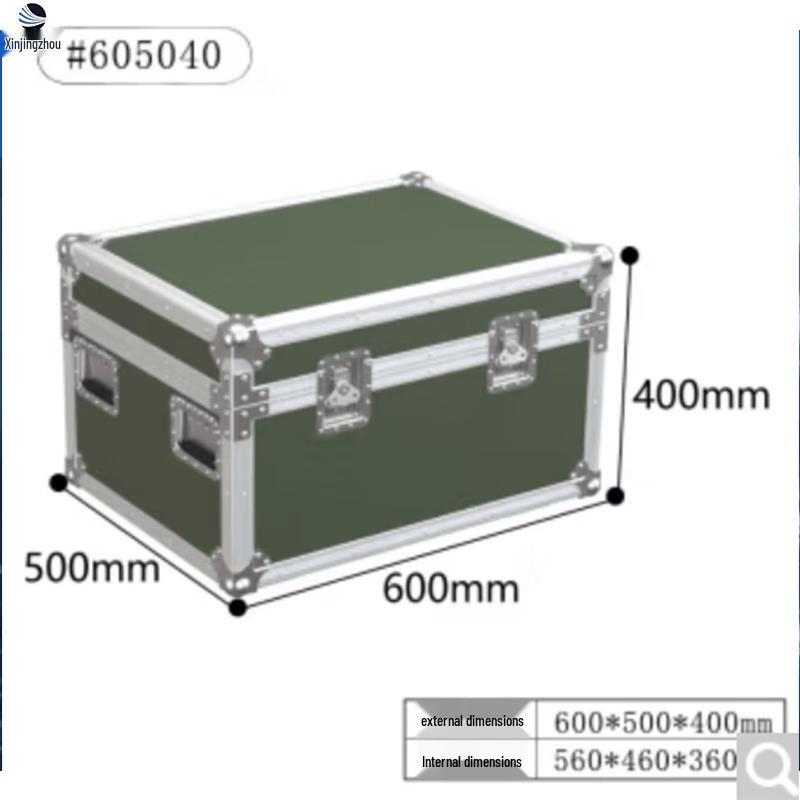 Xinjingzhou Military Green Large Aluminum Alloy Storage  Flight Case