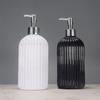500ml Soap Dispenser with Pump, Modern Striped Soap Dispenser Bathroom, Washing Up Liquid Dispenser Kitchen, Hand Soap