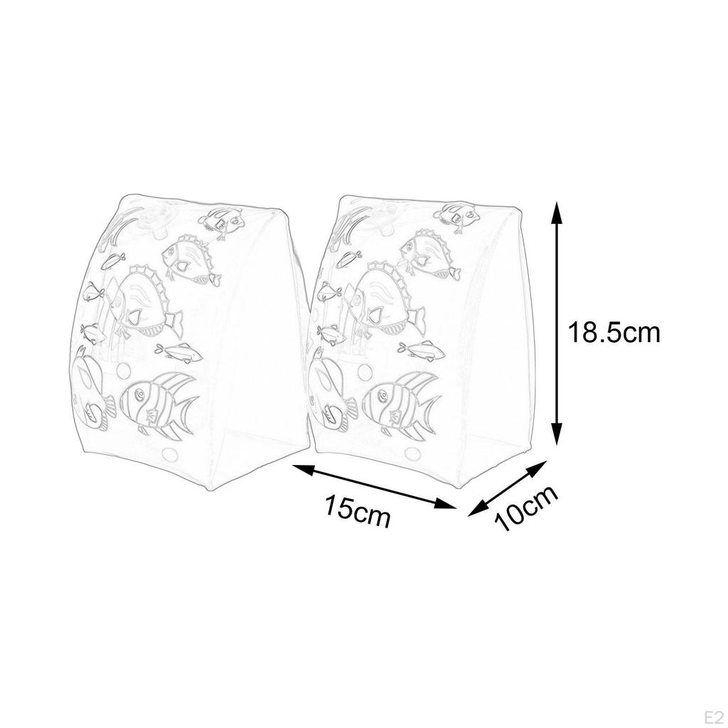 Inflatable Swim Arm Bands Floating Swimming Rings for Kids Children Beginner