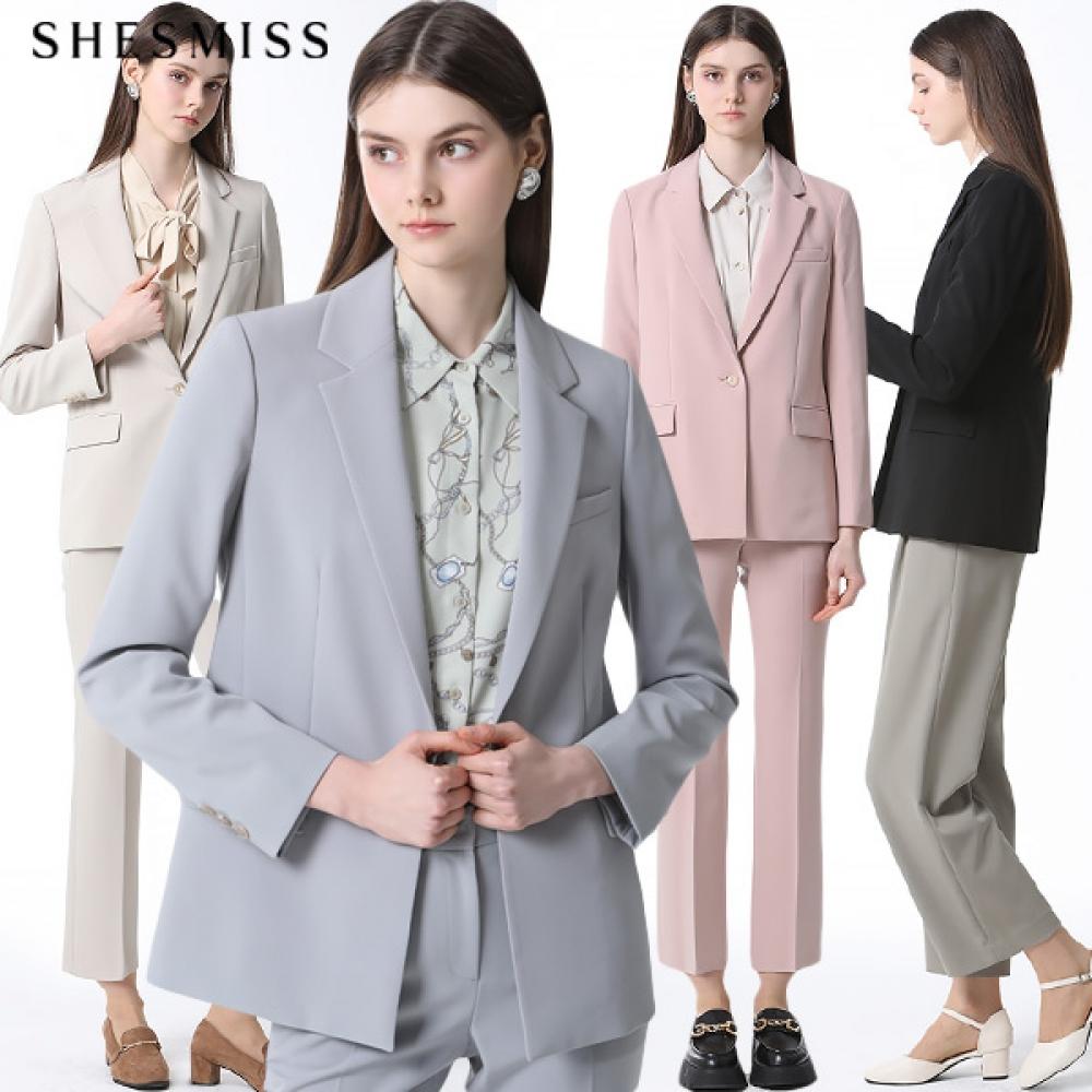 

Она S Miss Tailor One Button Single Jacket Цена 278 000 вон Light gray (LG)/55