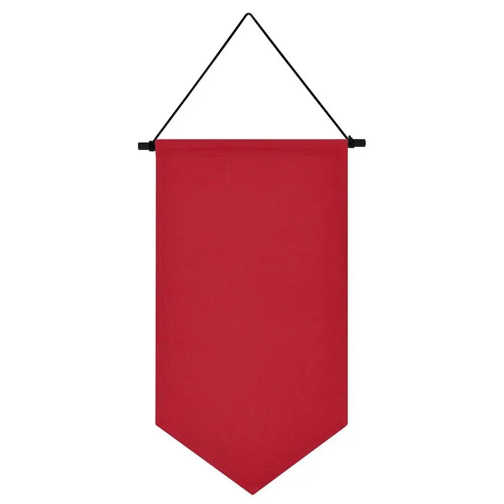 Triangle Flag Wall Hanging Canvas Banner Hanging Brooch Pin Display Durable Multifunctional Badge Storage Pin Display Pennant