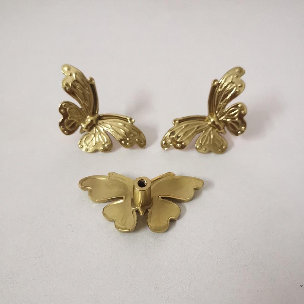 Brass Forged Butterfly Handle for Cabinets and Drawers