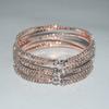 Korean Retro Geometric Rhinestone Double Cross Bracelet Temperament Wild Blogger Style