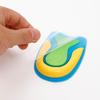Tricolor Silicone Heel Pad: Sport Shock Absorption, Odor Resistant, Sweat Absorbent, U-Shaped Half Size Insole.