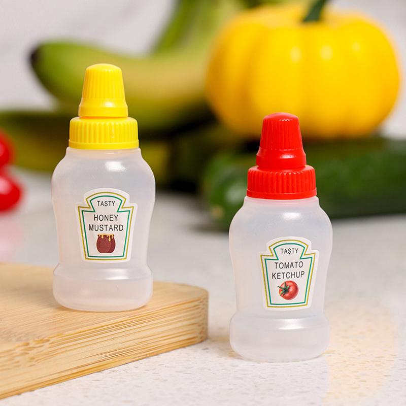 Mini Saucenflasche Mini Picknick Tragbare Ketchupflasche Ölflasche Honig Squeeze Saucenflasche